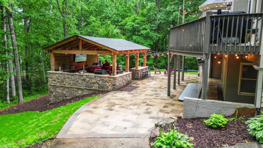 Behind the Scenes on this Kennesaw, GA Outdoor Kitchen 8